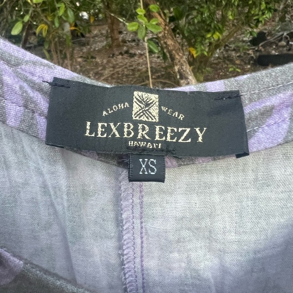 LexBreezy Bridget Lauae Fern Taro Short Overall Jumper, Size XS, EUC - Picture 2 of 3